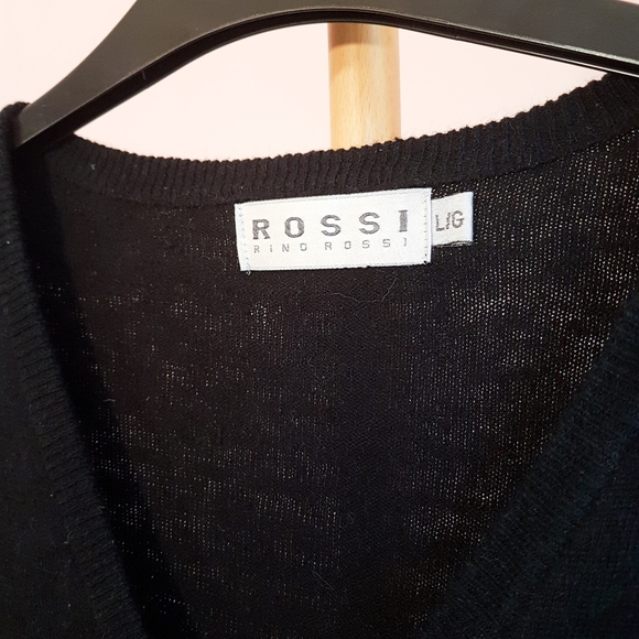 Black and Gray Rino Rossi sequin cardigan - Picture 6 of 7